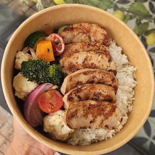 Solomillo Ibérico con Verdura y Arroz