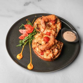 Gratinated bruschetta