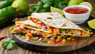 Quesadilla de Pui cu sos Sweet Chilli