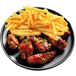 Menú Alitas BBQ 5 piezas.