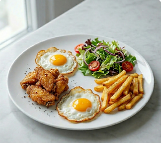 Plato Combinado De Alitas De Pollo (6 Uds.)