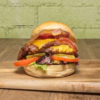 Hamburguesa clásica La Wild Burger doble (200 grs.)