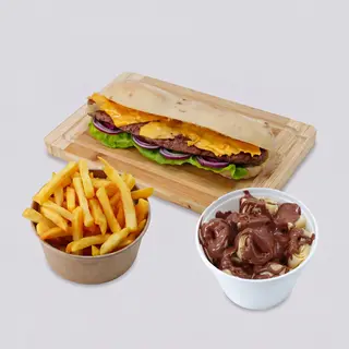 Šiš cheese + Pomfit + Palačinka Nutella