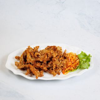 Pohana pileća prsa sa sezamom