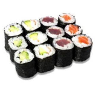 Gluten free - misto hosomaki - 12 pezzi - salmone, tonno, branzino