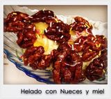 Helado Con Nueces Miel