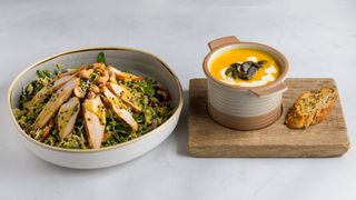 Azijska salata sa piletinom + Potaž od bundeve