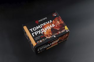 Томлена грудина з фермерської свинини в соусі азіатському