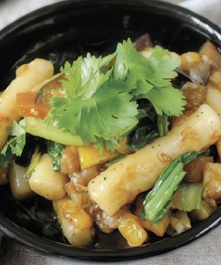 Gnocchi di riso con gamberi