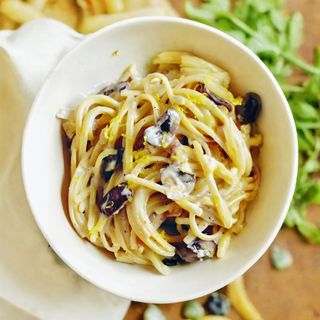 Spaghetti Panna Prosciuto Funghi