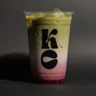 Iced Strawberry Matcha Latte