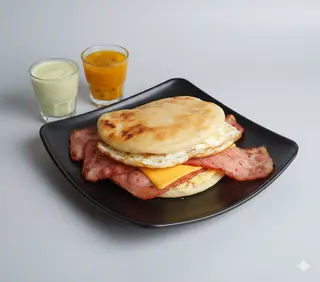 Arepa De Beicon Con Huevo Y Queso