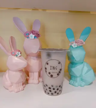 Boba tea taro e tapioca 鲜芋珍珠奶茶