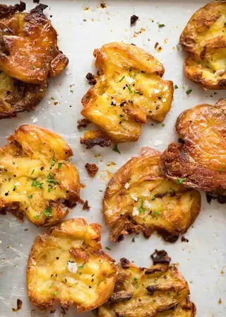 Smashed potatoes