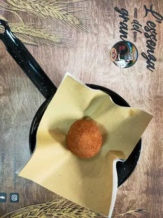 Arancino zucca e speck ( New )1 pezzo