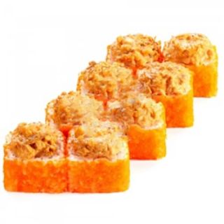 Запеченный ролл с креветками