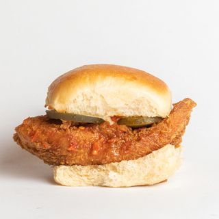 Hamburguesa De Pollo Frito Picante