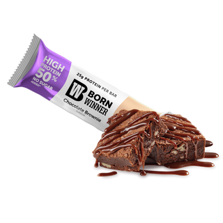Born Winner სლიმ პროტეინის ფილა შოკოლადის ბრაუნი 50გ.