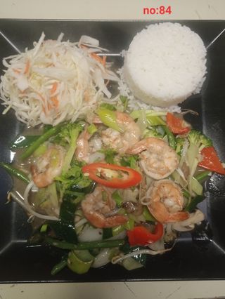 Krewetki smażone na maśle