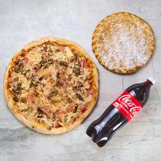 Akcija Capricciosa Big + Plazma Choco Pizza + Coca-Cola 1.5l