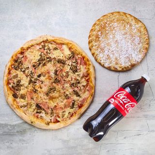 Akcija Capricciosa Big + Plazma Choco Pizza + Coca-Cola 1.5l