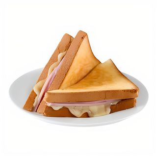 Bocadillo bikini (XL) pan tradicional y planchado 