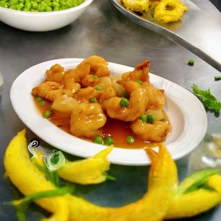 Gamberi in salsa agrodolce