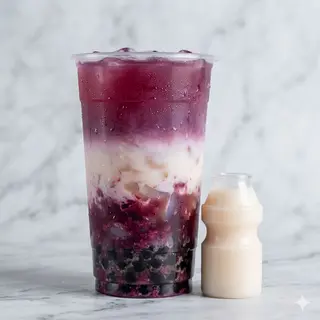Tea all'uva viola e yakult