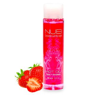 Aceite Efecto Calor Fresa Compatible Con Preservativos Nuei 100 ML