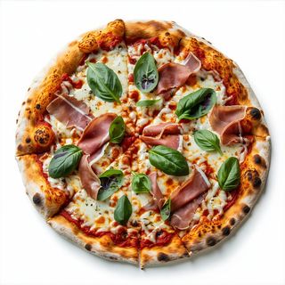 Pizza classica speck e rucola