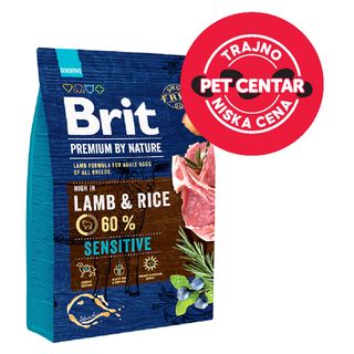 BRIT PREMIUM by Nature Sensitive s jagnjetinom i pirinčem