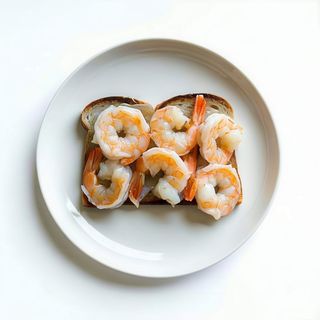 Entrantes De Tostadas De Gambas