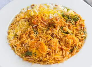 Jhinga biryani
