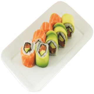 Rainbow Pasión Roll (8 Uds.)