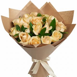 Букет"15 кремових троянд!"
