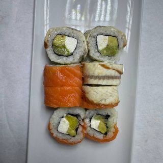 Філадельфія з лососем та вугрем ( 280/20/5г)