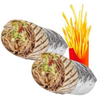 2 Dürüm + 1 Patatas Fritas