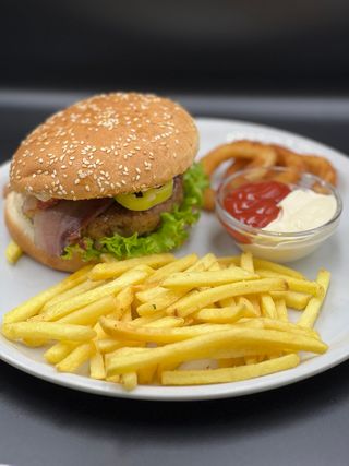 Spicy bacon burger  200 gr