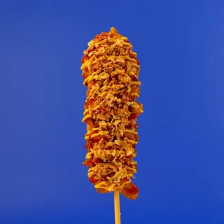 Corn dog honey onion dog