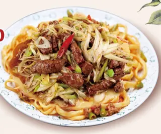 Noodles / Rice Add Fried Leeks And Beef