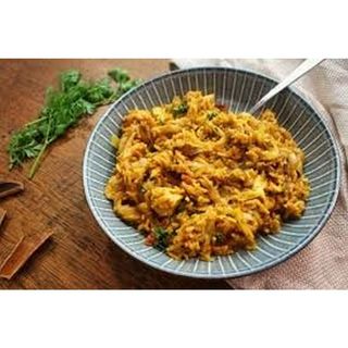 1/4 chicken fry + veg served with pilau