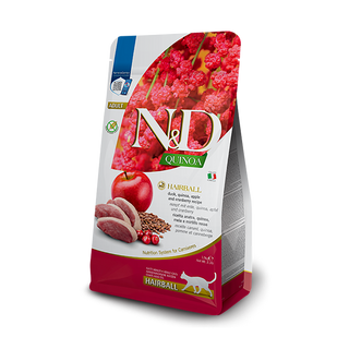 N&D კატა. ქინოა ბეწვის გორგალი. ზრდასრული 1.5 კგ (8010276041562)