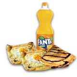 2 Crepes Salados + 1 Crepe Dulce + Bebida 1L