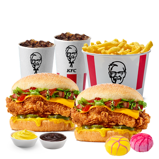 Чизбургер Де Люкс Комбо на 2-их