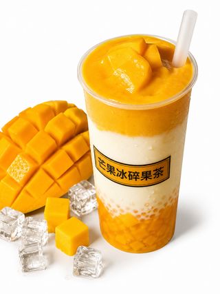 Lait Glacé À La Mangue Aux Fruits