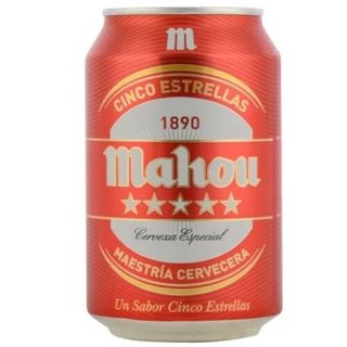 Mahou 5 estrellas beer (33 cl.)