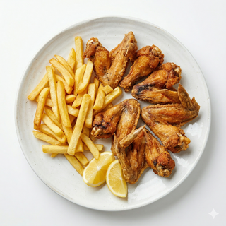 Alitas Con Patatas (5 Uds.)