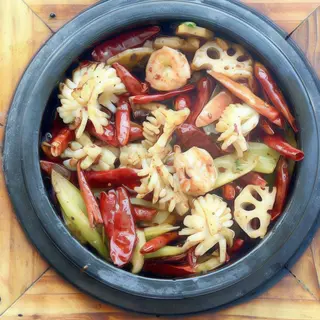 Olla De Calamares Y Gambas