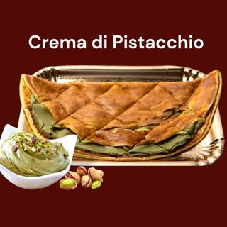 Crêpe con crema al pistacchio