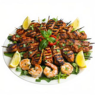 29. Tandoori Mix Grill (1/2 Porción)